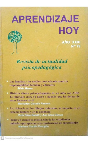 Aprendizaje Hoy Revista Psicopedagogica Año 31 N°79 * V2