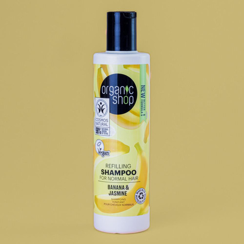 Shampoo Quebradiço Vegano Banana E Jasmin Organic Shop 280ml