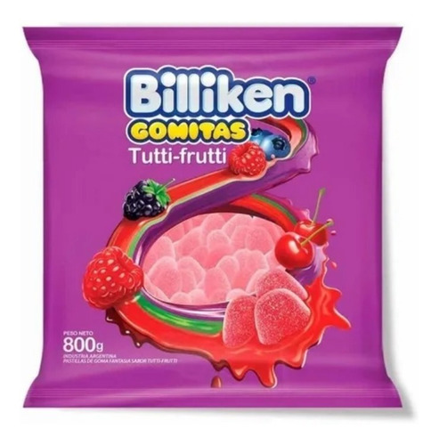 Gomitas Tutti Frutti Rojo Billiken 800 Grs Ideal Candy Bar! 