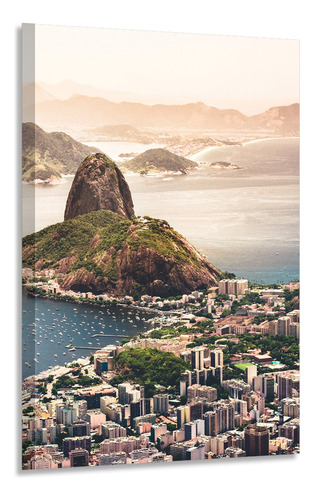 Quadro Decorativo Sala Rio De Janeiro Cidade Tecido Canvas