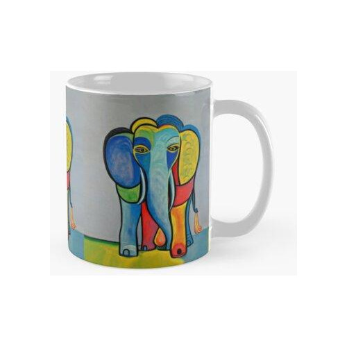 Taza Copia De La Madre De La Familia Del Elefante Africano S