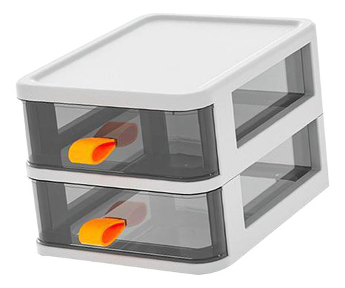 Caja De Almacenamiento De Mesa, Organizador 2 Capas Blancas
