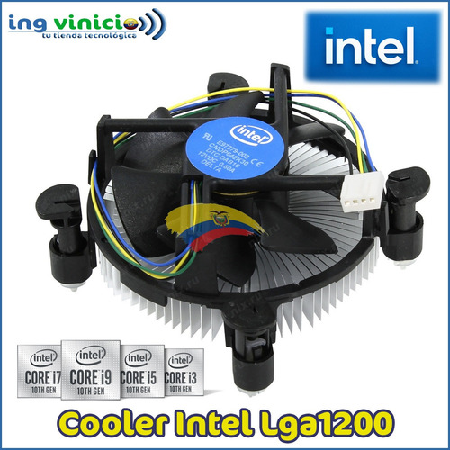 Imagen 2 de 7 de Cooler Ventilador Intel Socket 1200 Corei3 Corei5 Corei7
