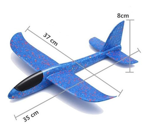Imagen 4 de 9 de Avión Planeador 30 Cm Para Armar Juego De Aire Libre