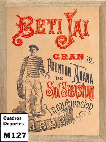 Deportes Fronton 1893 , Cuadro, Poster, Publicidad   M127