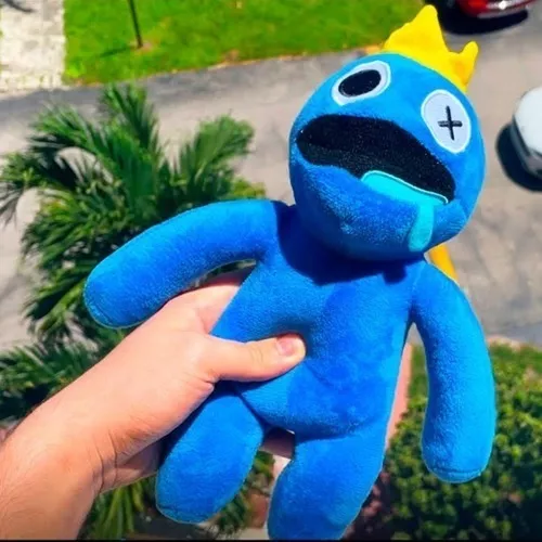 Bonecos Blue Babão Rainbow Friends Jogo Roblox Azul Pelúcia