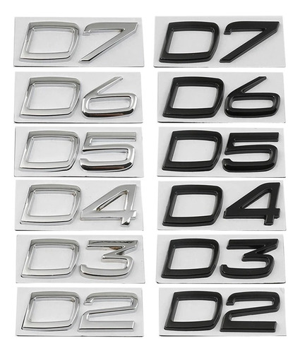 Para Fit For Volvo T3 T4 T5 T6 T8 Letter Badge Sticker