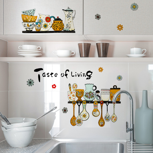 N Stickers Para Decoración De Vajilla De Cocina Con Estampad