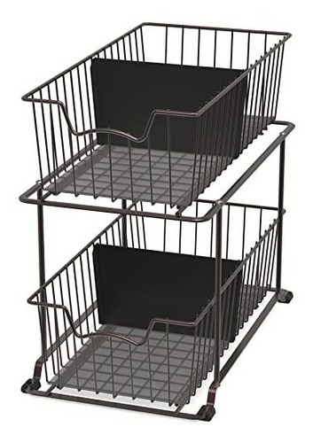 Simplehouseware 2 Tier Cabinet Wire Basket Drawer 8lf7 K