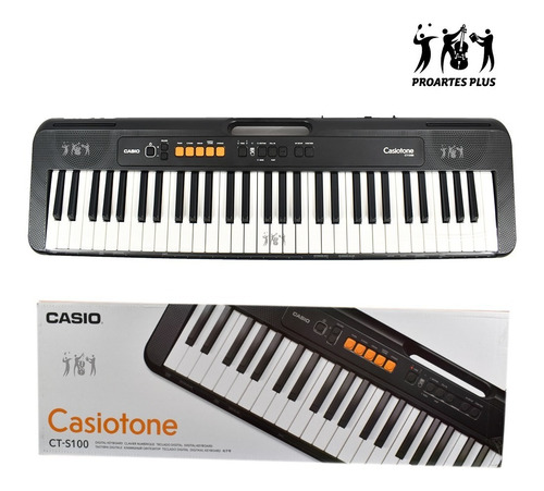 Imagen 2 de 10 de Teclado Casio Ct-s100 + Base + Adaptador Ad-e95100lu