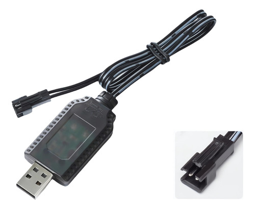 Aliwisdom Cable Cargador Universal Rc Con Conector Sm-2p Pa.