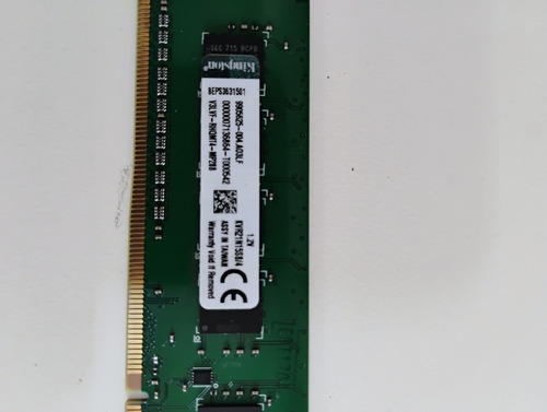 Memória Kingston Kvr21n1558/4 Pc4-2133 - Ddr4 - 4gb Desktop (Usado)