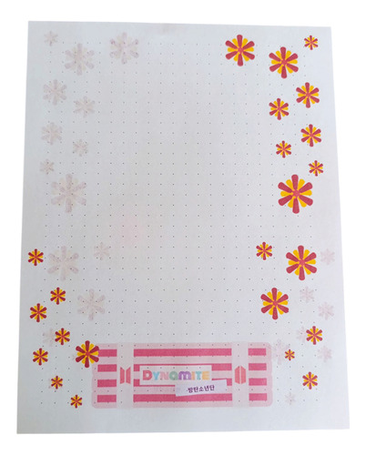 Hojas Para Carpeta Bts Dynamite | 25 Piezas | Doble Cara
