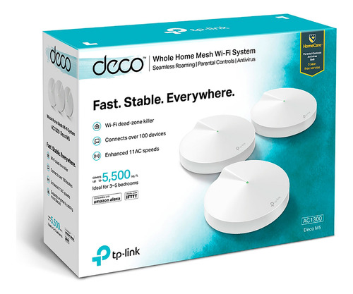 Tp-link Deco M5 3 Pack Sistema Wifi 5 Ghz 2,4 Ghz Ac1300