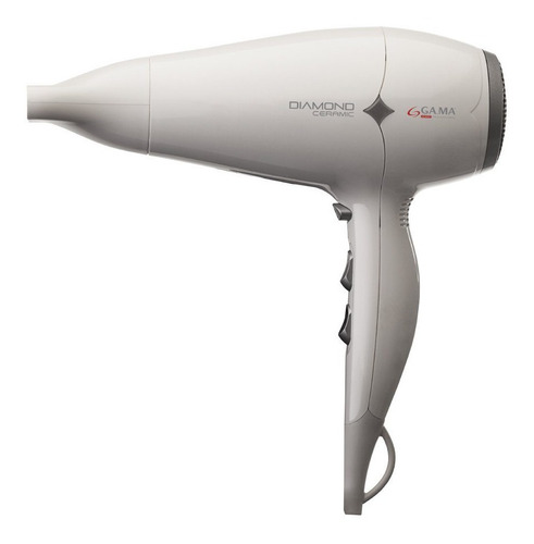 Imagen 1 de 2 de Secador De Pelo Ga.ma Italy Diamond Ceramic Blanco 220v - 240v