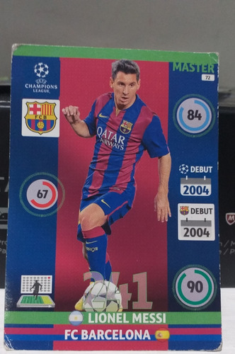 Carta Coleccionable Lionel Messi Fc.barcelona 