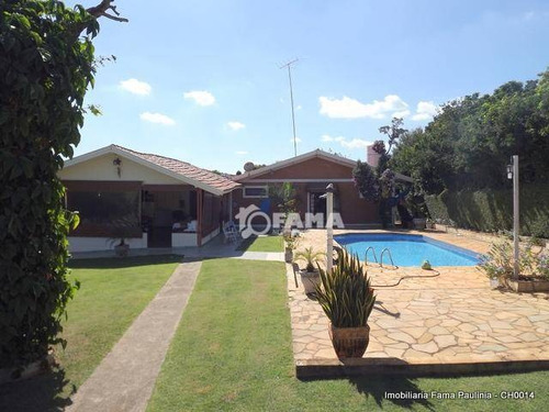 Chácara Com 3 Dormitórios À Venda, 1840 M² Por R$ 1.200.000,00 - Parque Da Represa - Paulínia/sp - Ch0014