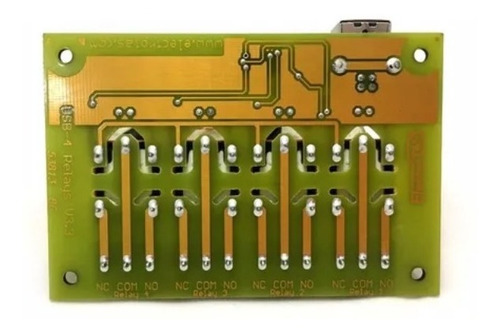 Imagen 4 de 4 de Conversor Usb A 4 Rele / Relay - Domótica. Electrotas
