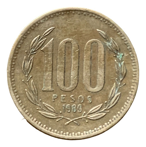 Robmar- Moneda-chile De 100 Pesos Del Año 1989-km.226,2