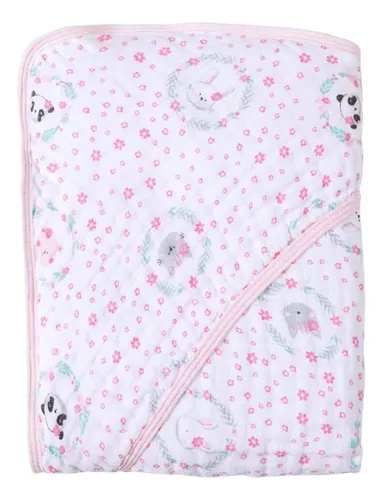 comprar Toalha de Banho Bebe Capuz Fralda Soft Estampada 80x80cm PAPI