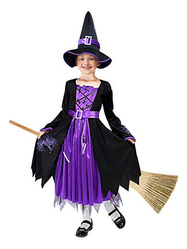 Bruja De Halloween Partido Fancy Dress Up Deluxe Set Jdyp0