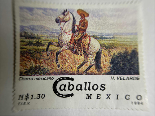 Sello Postal Charro Mexicano 1994