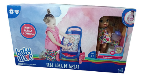Muñeca Baby Alive Con Carriola 2017 Bebé En Pañales