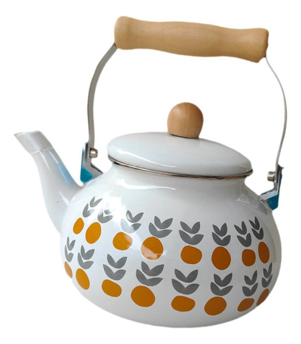 Tetera Esmaltada De , Tetera Decorativa De 2,5 L Con Mango,