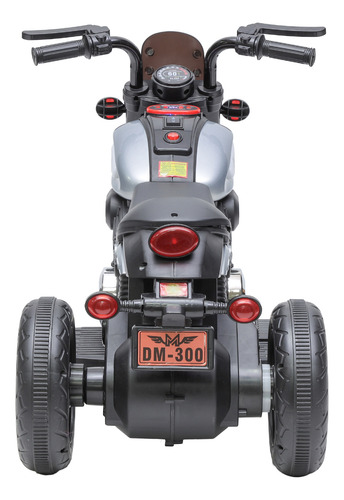 Mini Moto Elétrica Halei Cinza Prata 6v Zippy Toys Motinha Infantil