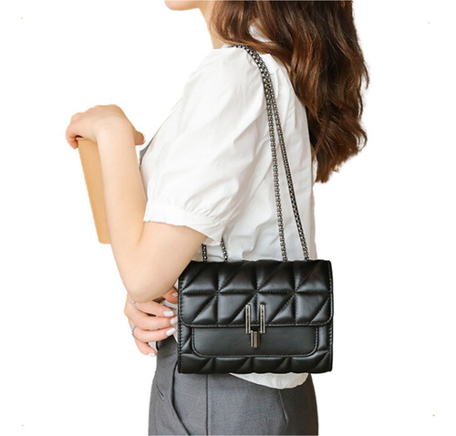 Cartera Mini Bag Mujer Diseño Sobre Calidad Color Negro
