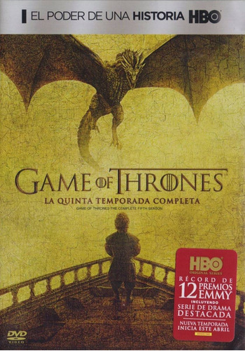 Game Of Thrones Juego De Tronos Quinta Temporada 5 Cinco Dvd