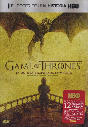 Game Of Thrones Game Of Thrones Temporada 5: Cinco DVDs