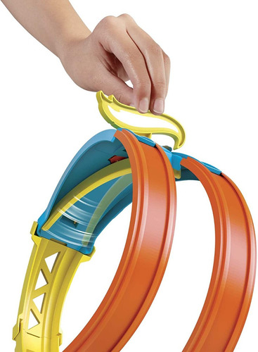 Pista Hot Wheels Track Builder Unlimited Split Loop Pack