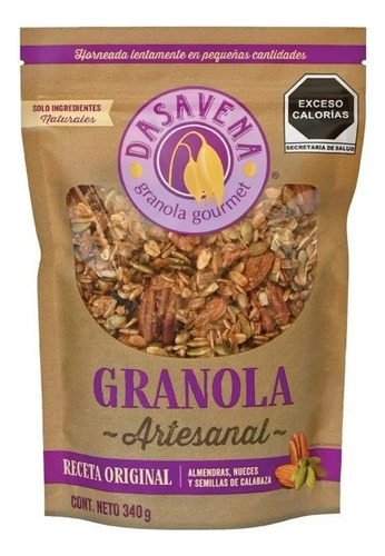 Granola Dasavena Artesanal Almendras Y Nueces 340 G