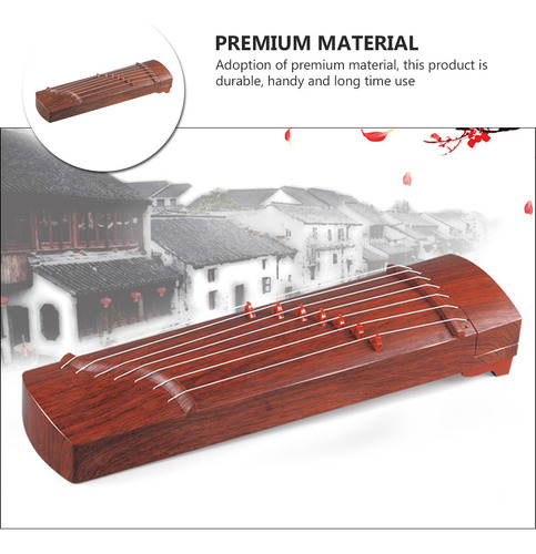 1 Pieza De Instrumento Musical De Madera, Juguete Guzheng De