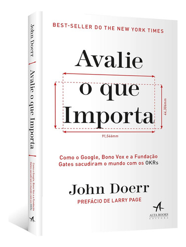 Livro Físico Avalie O Que Importa - Okrs | John Doerr - Prefácio Larry Page