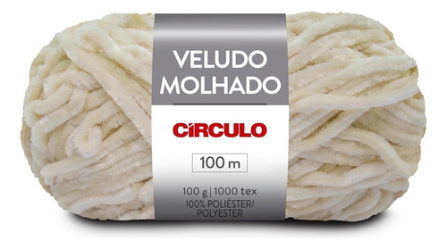 Fio Lã Veludo Molhado Círculo 100g 100m - Imediato Cor 7887 - Creme De Baunilha