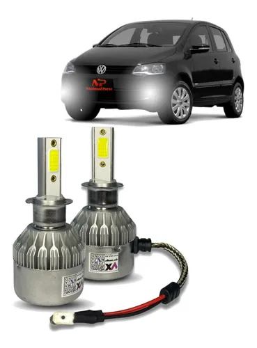 Kit Super Led C6 12v Fox 2003 À 2007 Farol Alto Baixo Milha