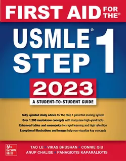 First Aid For The Usmle Step 1 2023, Thirty Third Edition, De Tao Le. Editorial Mcgraw Hill, Tapa Blanda En Inglés, 2023
