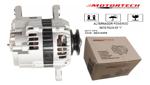 Alternador Matiz Tico (qq X1 Arauca Spark Cambiar Polea)