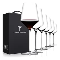 Comprar Juego De 6 Copas De Vino Tinto Oja, Copas De Vino De Cristal