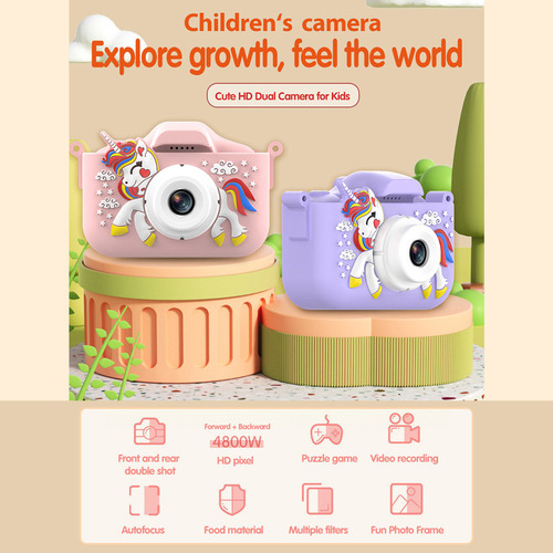 Câmera Digital Para Cartão Antigo De 3 A 12 Anos Ips Birthda