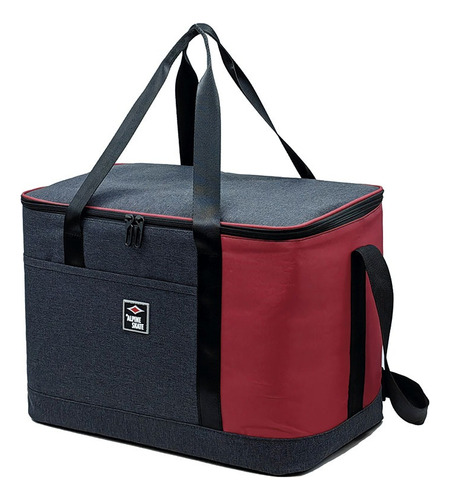 Conservadora Alpine Skate Interior Termico Camping Lunchera Color Rojo