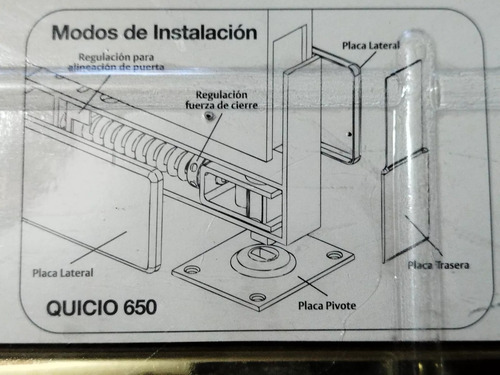 Quicio Mecánico 650 Yale Para Puerta Vaivén