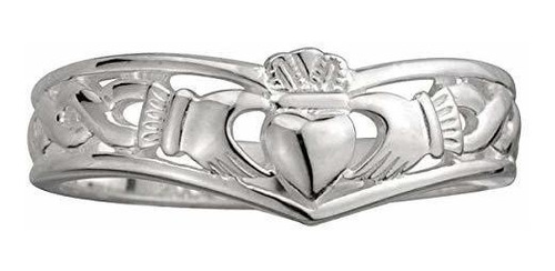 Anillos Bisutería - Irish Claddagh Ring Sterling Silver