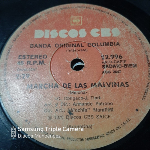 Simple Banda Original Columbia Discos Cbs C20