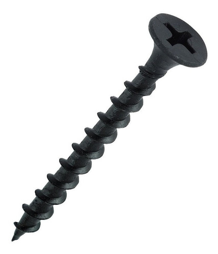 Tornillo Drywall Madera Negro 6 X 1 1/4 X1.000 Unidades