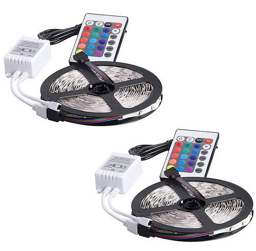 Cinta Led Rgb Luces Tiras Luz Led De Colores 5050 5m Cintas Tiktok 2 Unidades