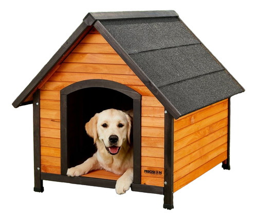 Casa Para Perro Precisionpet Extremeoutback Grande Impermeab Color Madera / Negro