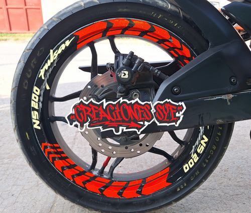 Stikers Calcomanias Baja Pulsar Reflejantes Para Rin